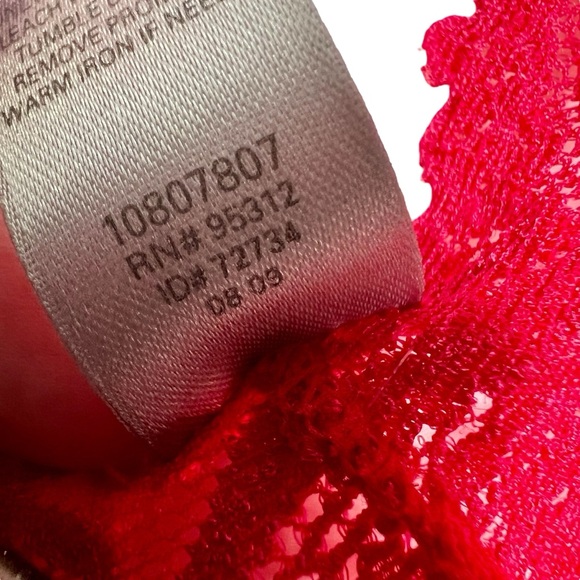 2014 Victoria's Secret Plunge Bold Red Bra Size 34B - Picture 7 of 8